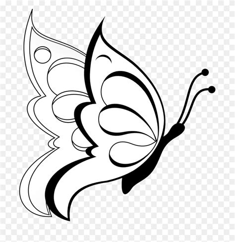 Clip Art Butterfly Outline Clipart Butterfly Outline Clipart