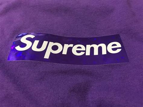 Supreme Purple Holographic Supreme Box Logo Grailed