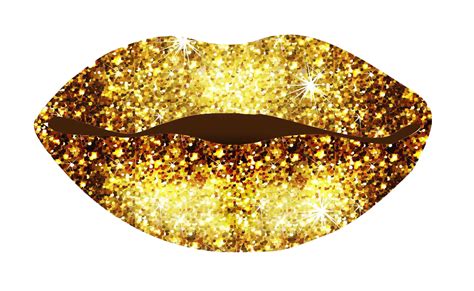 Gold Lips Png Png Image Collection