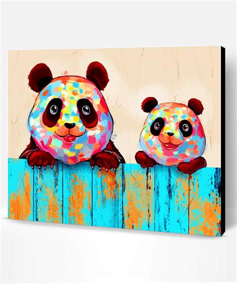 Colorful Pandas Paint By Number Paint By Numbers Pro