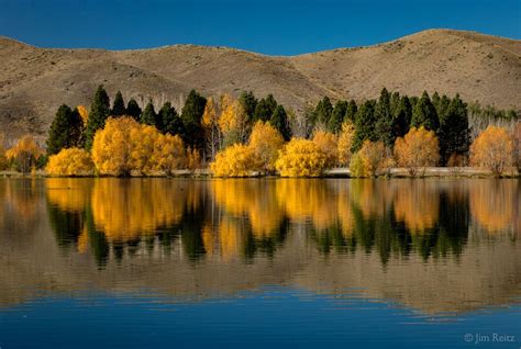 Autumn Mirror Fall Colors New Zealand Natural Landmarks