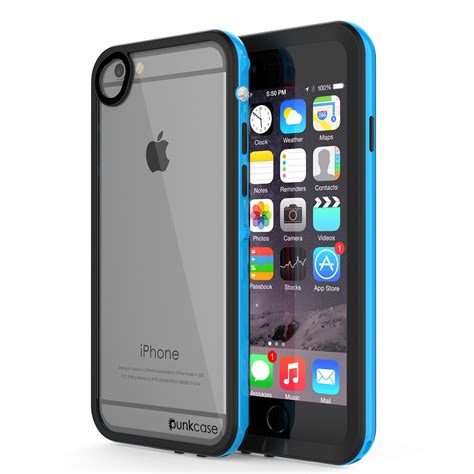 Punkcase Crystal 20 Light Blue Apple Iphone 8 Waterproof Case