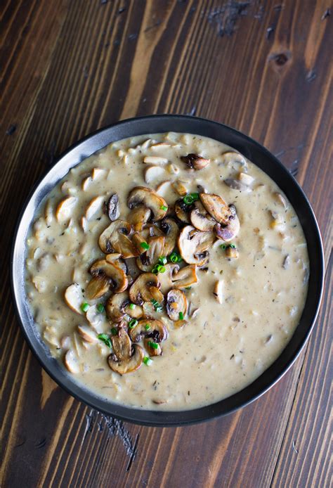 Pour your soup back into the pot, add enough water so it's just how thick you like it. Creamy Mushroom Soup Recipe - Peas and Crayons