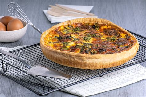 Grande tarte salée végétarienne