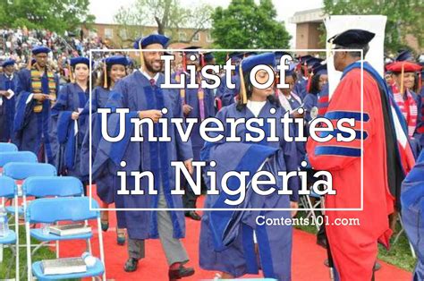List Of Universities In Nigeria And Their Year Of Establishment Contents