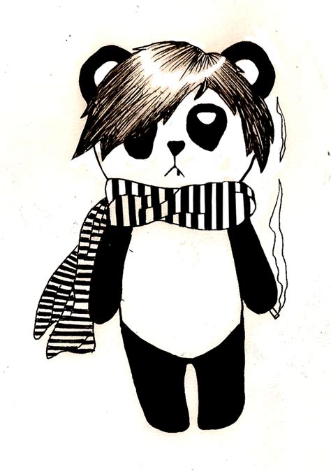 Emo Panda Drawing Free Image Download