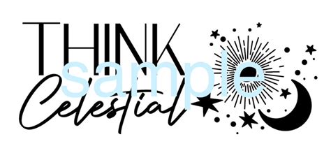 Think Celestial Svg Etsy