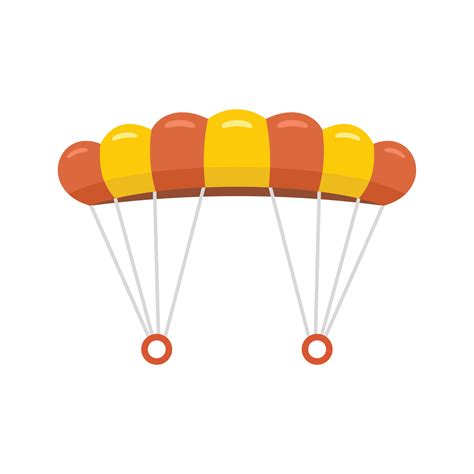 Icono De Paracaídas De Paracaidismo Vector Aislado Plano 15114961