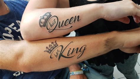 queen and king´´ tattoo by remko de regt queen tattoo king tattoos girlfriend tattoos