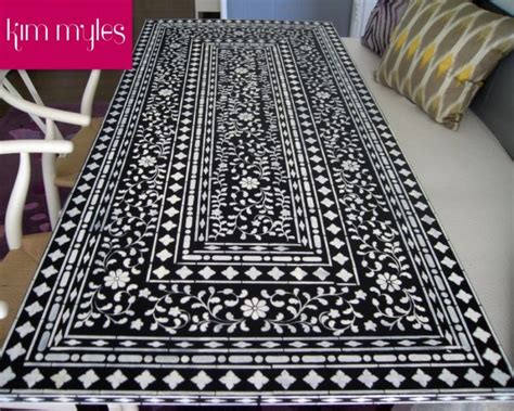 This is my very first post on the blog. Home DIY: DIY Indian Inlay Stenciled Table