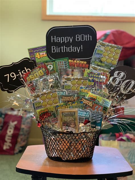 Lottery T Basket 80th Birthday Birthday T 80th Birthday Ts