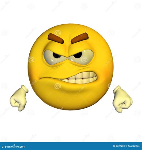 Emoticon Angry Stock Image Image 8727281