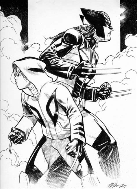 X 23 And Honey Badger By Mike Hawthorne In John Nievess Commisssions
