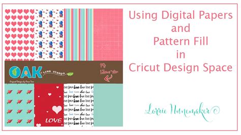 Digital Papers And Pattern Fill In Cricut Design Space Youtube