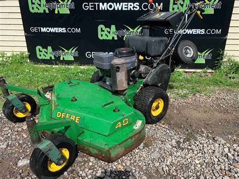 48in John Deere Commercial Walk Behind Belt Drive Mower 15hp Kawasaki