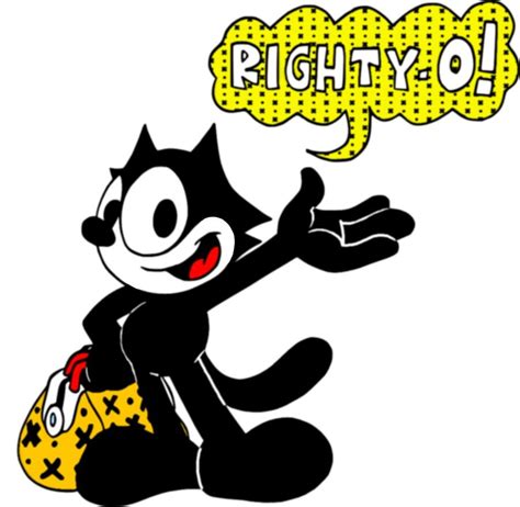 The character was originally in silent black & white. Righty-o... | Felix the cats, Favorite cartoon character ...