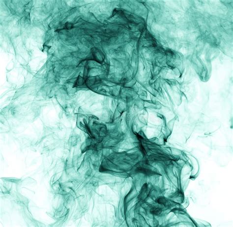 Green Smoke On White Background Inversion Stock Image Image Of