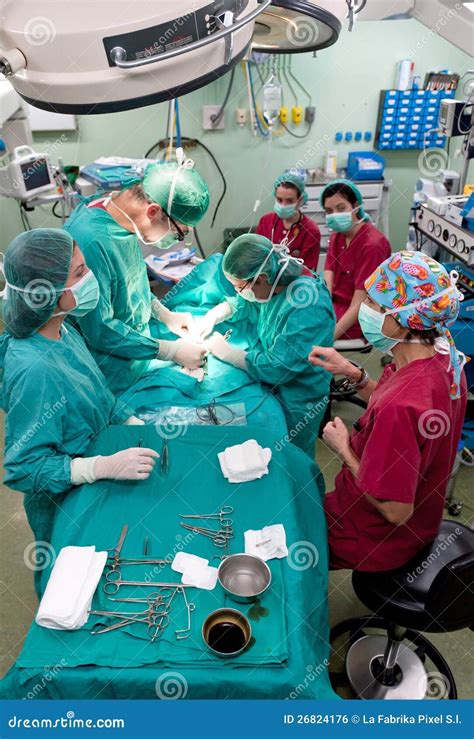 Aerial View Of Surgery Operation Stock Photo Image Of Patient