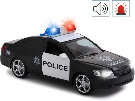 Toy To Enjoy Friction Powered Police Car With Light And Sounds Heavy