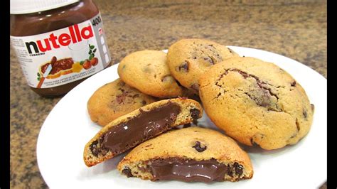 Receta galletas de calabaza en video! Galletas Chocolate Chip Cookies con Nutella - YouTube