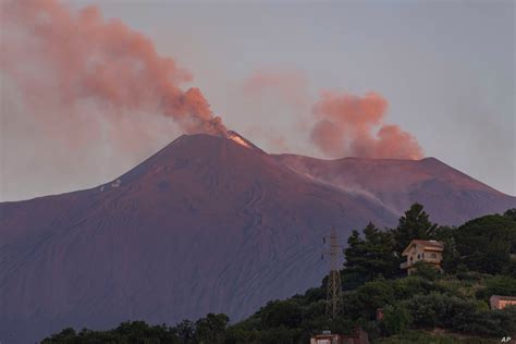 It is also the volcano with the longest record of continuous eruption. Italy's Etna Volcano Erupts on Sicily, Closing 2 Airports ...