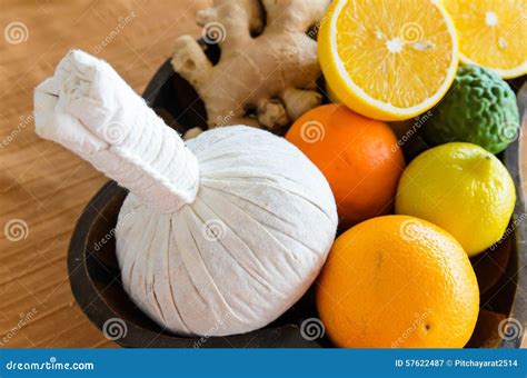 thai herb for massage spa treatment stock image image of care food 57622487
