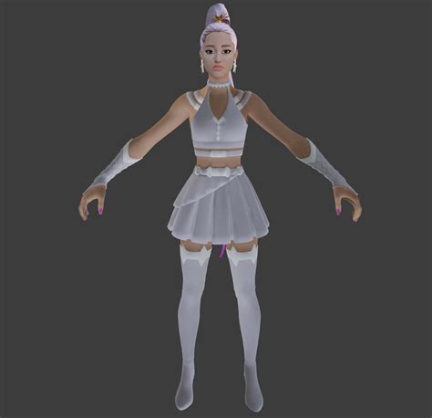 Obj File Ariana Grande Fortnite File Blender Con Texture・3d Printing Model To Download・cults