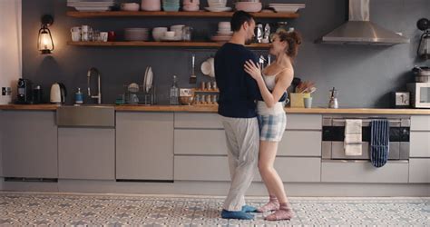 And i couldn't wait to take it off. Happy Couple Dancing In The Kitchen At Home Stock Footage ...