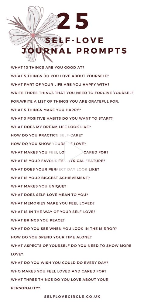 25 Journal Prompts For Self Love Self Love Circle Gratitude Journal