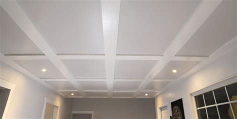 Coffered Ceilings With Unique Hidden Access Dropped Ceiling Coffered