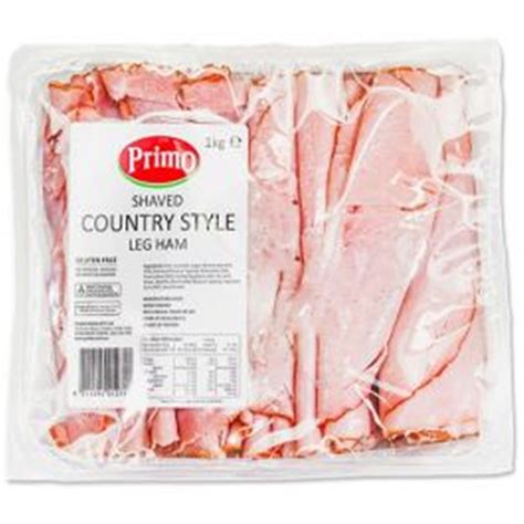 Ham Shaved Country Style 1kg5 01279 Primo Superior Foods Sealanes