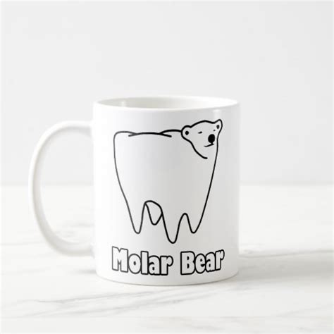 Molar Bear Polar Tooth Bear Coffee Mug Zazzle