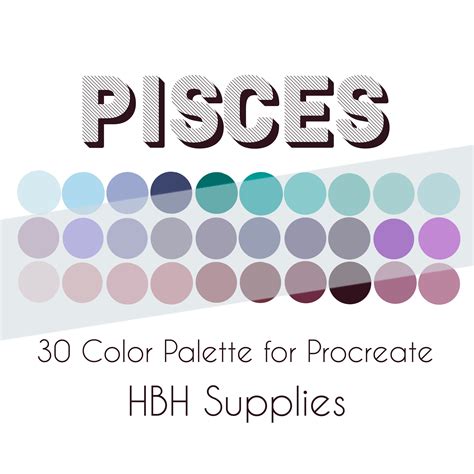 'because it is for nurturing people like our mothers'. Pisces Palette, Digital Color Swatch, Digital Color ...
