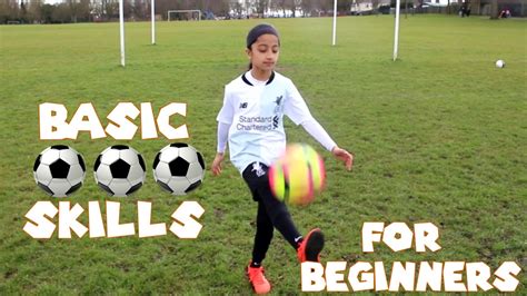 Basic Football Skills For Beginners Soccer Skills Tutorial Youtube