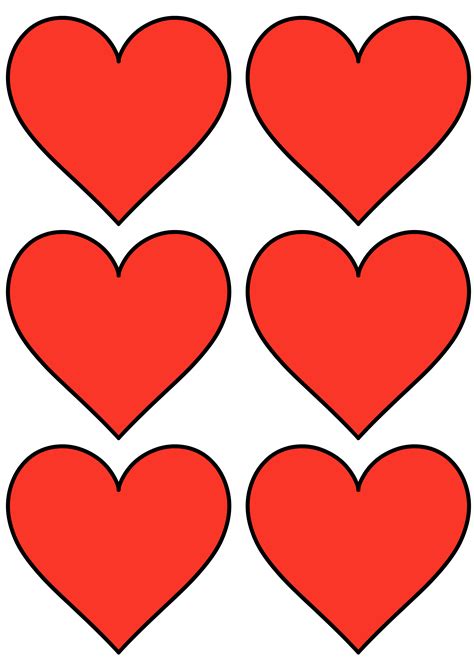 Free Printable Heart Templates Cut Outs Freebie Finding Mom Free Printable Heart Templates