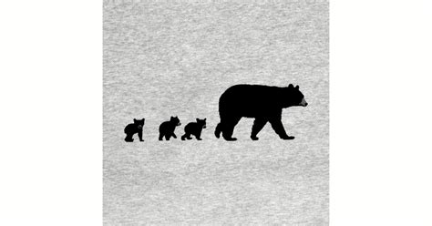 Mama Bear And Her Cubs Mama Bear And Cubs Baseball T Shirt Teepublic