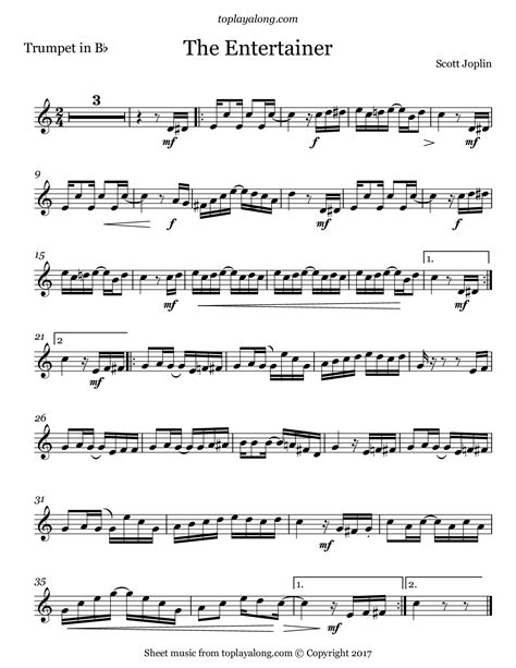 Free Printable Sheet Music For Trumpet Free Printable