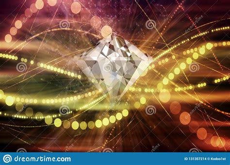 Abstract Artistic Diamond In An Artistic Abstract Background Stock