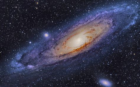 The distance of andromeda is about 2.5 million according to scientists, most galaxies have a black hole at their center. Wallpaper Andromeda Galaxy, stars, space 1920x1200 HD ...