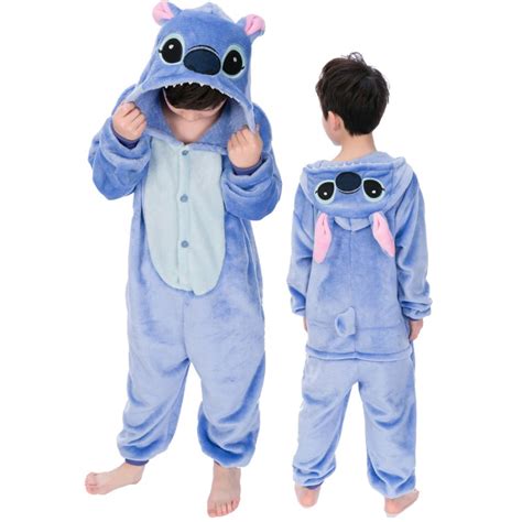 Kids Stitch Onesie Costume Pajama Animal Outfit For Boys And Girls