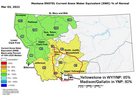 Montana Ynp Snowpack Report And Fishing Forecast Early March 2022