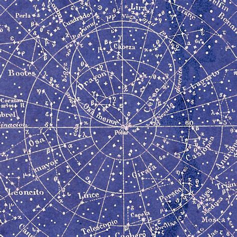 Celestial Chart Stars Northern Hemisphere Constellations Print Etsy