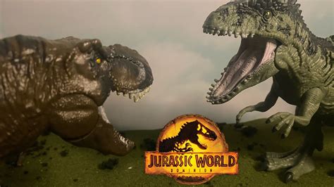 Jurassic World Dominion Stop Motion T Rex Vs Giganotosaurus Jurassicworld YouTube