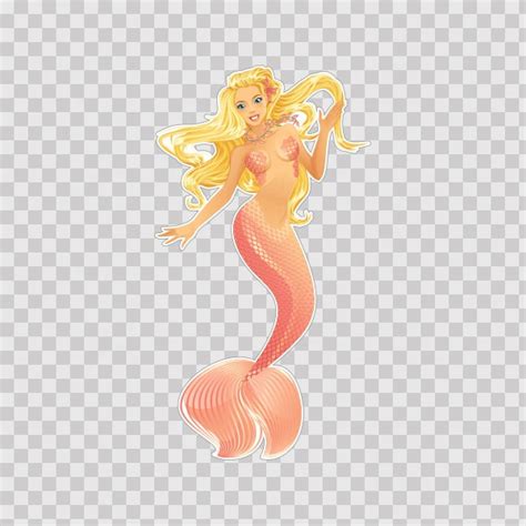 printed vinyl blond mermaid stickers factory