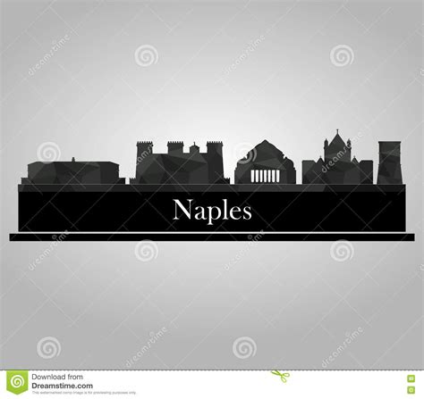 Neapel Skyline Stock Abbildung Illustration Von Italien 80883641