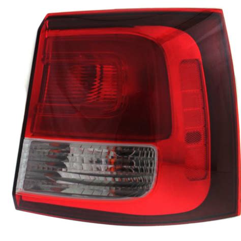 Replacement Passenger Side Outer Tail Light With Bulbs Clear
