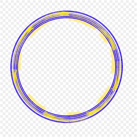 Lingkaran Biru Dan Kuning Sederhana Png 圈圓 圓png 圓形圖標素材圖案，psd和png圖片免費下載