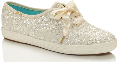 Kate Spade Keds For Glitter Sneakers In White Lyst