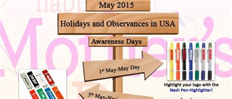 Holidays And Observances In Usa May 2015 Holiday Brand Strategy