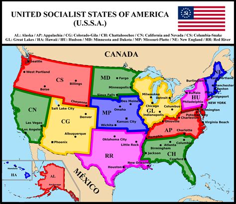Map Of United Socialist States Of America 2 By Matritum On Deviantart